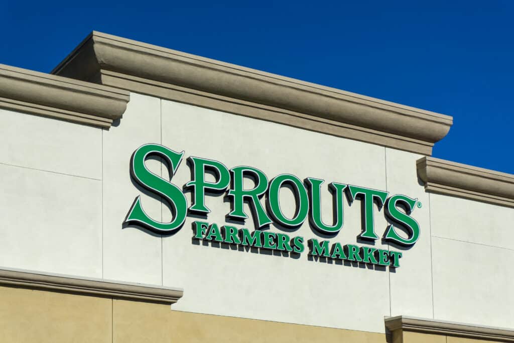 GRANADA HILLS, CA/USA - JANUARY 7, 2015: Sprouts Farmers Market retail store exterior. Sprouts is an American chain of specialty grocery stores with over 150 locations across the United States.