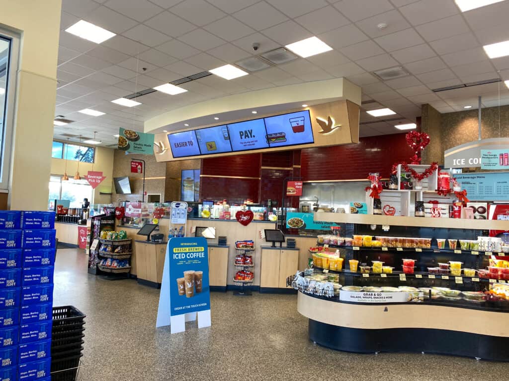 What States Have Wawa? - Orlando, FL/USA-1/15/20: An interior view of the fast food restaurant at a WAWA convenience  store in Orlando, Florida.