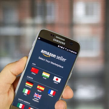 MONTREAL, CANADA - SEPTEMBER 29, 2017: Amazon Seller app on Samsung S7. Amazon Seller is a well-known platform for selling goods on the amazon.com marketplace.
